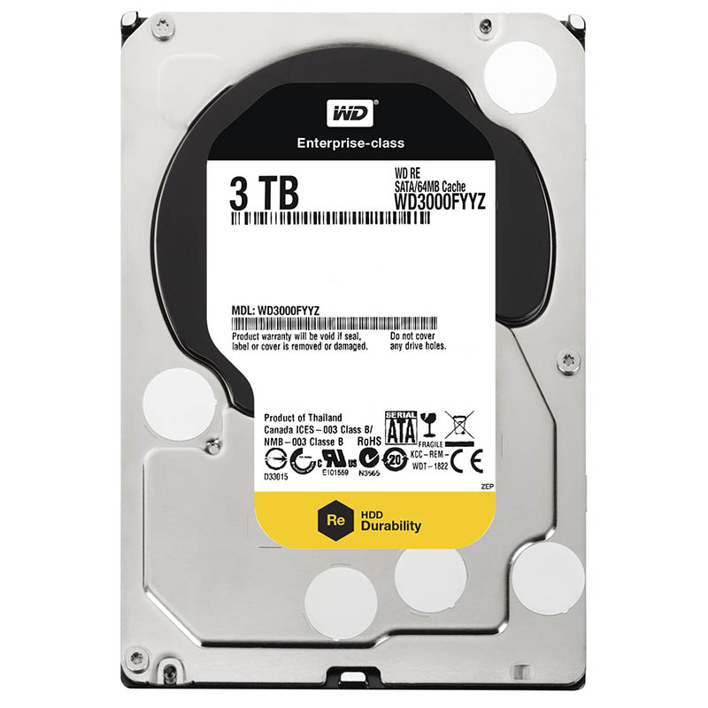 هارد دیسک اینترنال وسترن دیجیتال 3ترابایت Western Digital Re 3TB Datacenter Capacity HDD